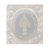 Bloc-note Emblème USSOCOM (Devant)
