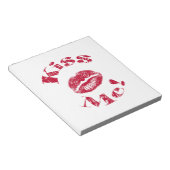 Bloc-note Embrasse-moi ! Lèvres rouges (Incliné)