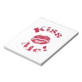 Bloc-note Embrasse-moi ! Lèvres rouges (Tourné)