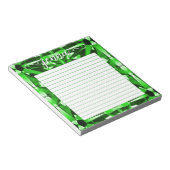 Bloc-note Emerald Gemstone Linked Personnalisé (Incliné)