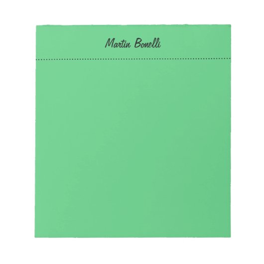 Bloc-note Emerald Green Plain Business (Devant)