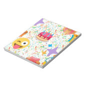Bloc-note emoji anniversaire heureux (Tourné)