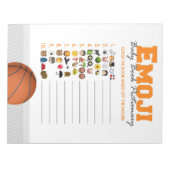 Bloc-note Emoji Baby Book Basketball Baby shower Pack de jeu (Devant)