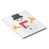 Bloc-note emoji bonhomme de neige (Incliné)