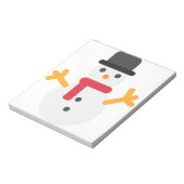 Bloc-note emoji bonhomme de neige (Tourné)
