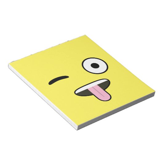 Bloc-note Émoji de langue (Incliné)