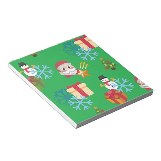 Bloc-note emoji de noël (Incliné)