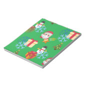 Bloc-note emoji de Noël vert (Tourné)