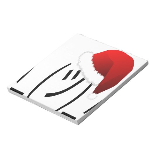 Bloc-note emoji de shrug de noël (Tourné)