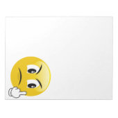 Bloc-note Emoji du doigt moyen (Devant)