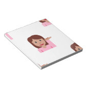 Bloc-note emoji femme (Incliné)