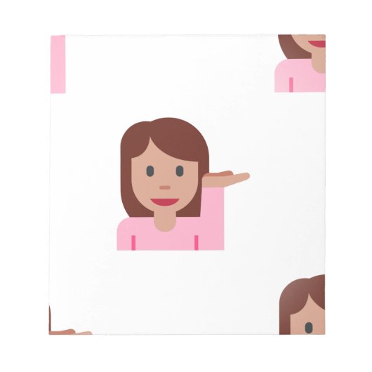 Bloc-note emoji femme (Devant)
