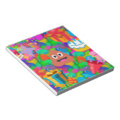 Bloc-note emoji joyeux pod'anniversaire (Incliné)