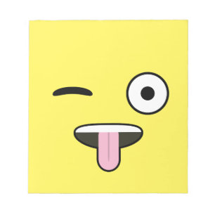 Bloc-note Émoji langue sortie