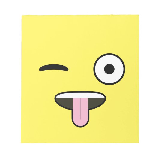 Bloc-note Émoji langue sortie (Devant)