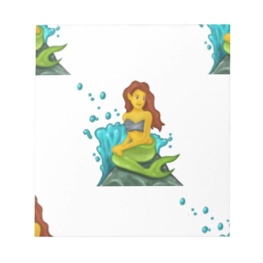 Bloc-note emoji mermaid (Devant)