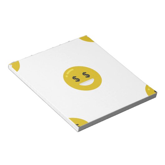 Bloc-note emoji oeil argent (Incliné)