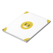 Bloc-note emoji oeil argent (Tourné)