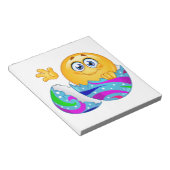 Bloc-note Emoji oeuf de Pâques (Incliné)