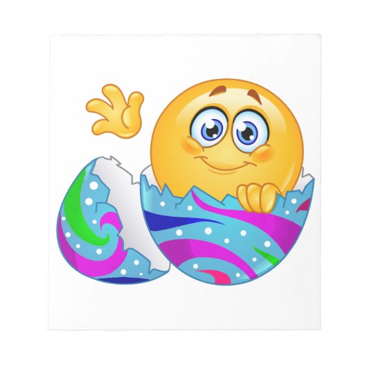 Bloc-note Emoji oeuf de Pâques (Devant)