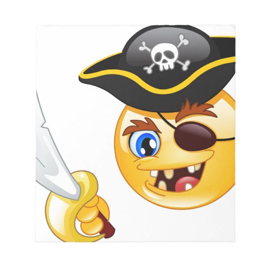Bloc-note emoji pirate (Devant)