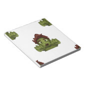 Bloc-note emoji zombie (Incliné)