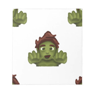Bloc-note emoji zombie