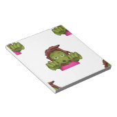 Bloc-note emoji zombie femme (Incliné)