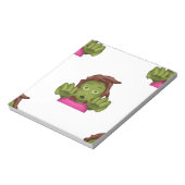 Bloc-note emoji zombie femme (Tourné)