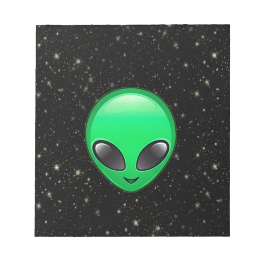 Bloc-note emojis alien (Devant)