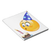 Bloc-note émoticône anniversaire (Incliné)