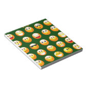 Bloc-note émoticône vert foncé (Incliné)