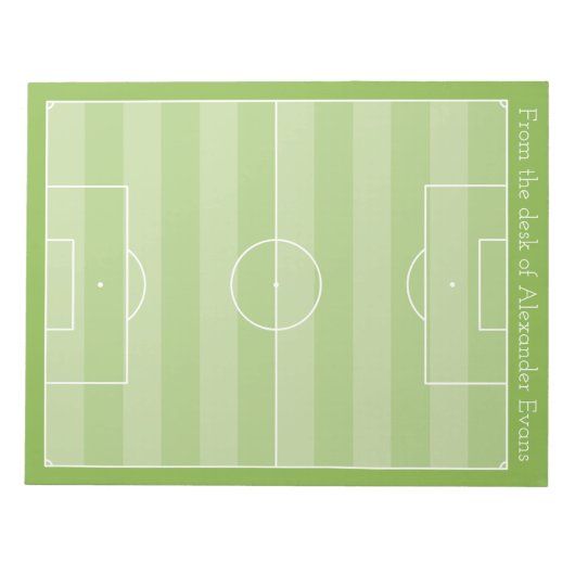 Bloc-note Emplacement de football (Devant)