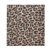 Bloc-note empreinte de léopard cheetah (Devant)