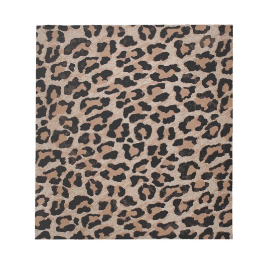 Bloc-note empreinte de léopard cheetah (Devant)