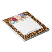 Bloc-note empreinte de léopard, guépard, moderne, tendance, (Incliné)