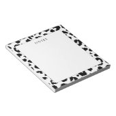 Bloc-note Empreinte de léopard personnalisable (Incliné)