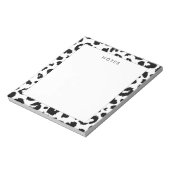 Bloc-note Empreinte de léopard personnalisable (Tourné)