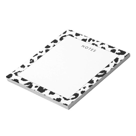 Bloc-note Empreinte de léopard personnalisable (Tourné)