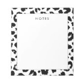 Bloc-note Empreinte de léopard personnalisable (Devant)
