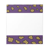 Bloc-note Empreinte de léopard pourpre (Devant)