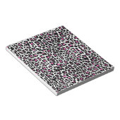Bloc-note empreinte de léopard rose (Incliné)
