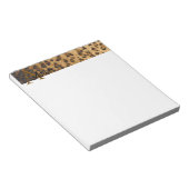 Bloc-note Empreinte de léopard Un monogramme initiales Bloc- (Incliné)