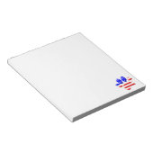 Bloc-note Empreinte de patte de chien Drapeau américain (Incliné)
