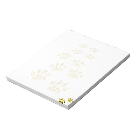 Bloc-note Empreinte de patte de guépard (Tourné)