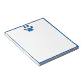 Bloc-note Empreinte de patte pailletée  (Incliné)