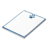 Bloc-note Empreinte de patte pailletée  (Tourné)