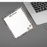 Bloc-note EMPREINTE DE PATTE ! Tampon personnalisé Thème de<br><div class="desc">Paquet de notes amusantes pour tous félins</div>