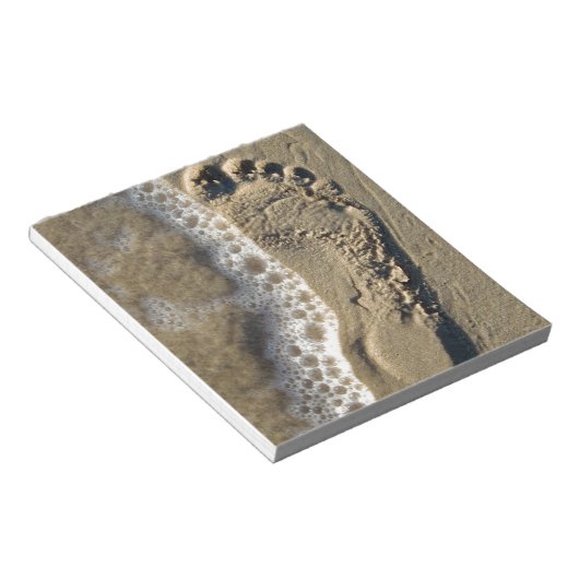 Bloc-note Empreinte De Sable De Plage (Incliné)