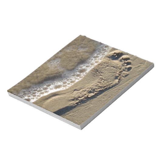 Bloc-note Empreinte De Sable De Plage (Tourné)